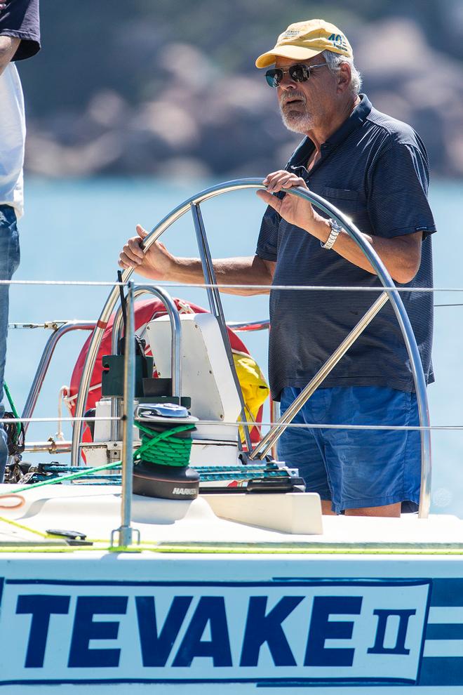 Angus Fletcher at the helm of his Tevake II - SeaLink Magnetic Island Race Week 2017 ©  Andrea Francolini / SMIRW